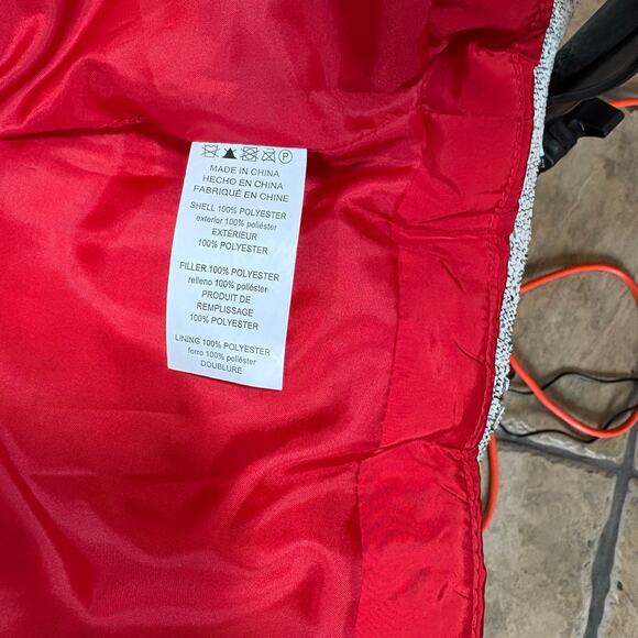 Michael Kors Red Puffer Quilted Vest Women Full Front Zip - Picture 4 of 8